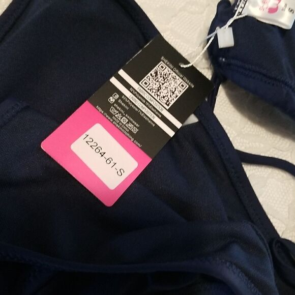 NWT SHEKINI Women's Halter Bikini Ruched 2 PC Swimsuit Tie Side Set - Picture 11 of 12